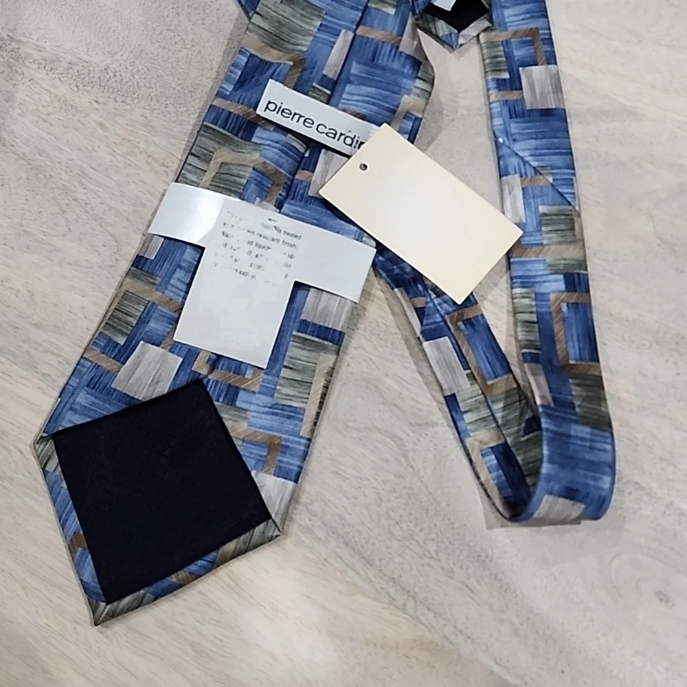 PIERRE CARDIN MEN'S TIES BLUE-GOLD BRAND NEW